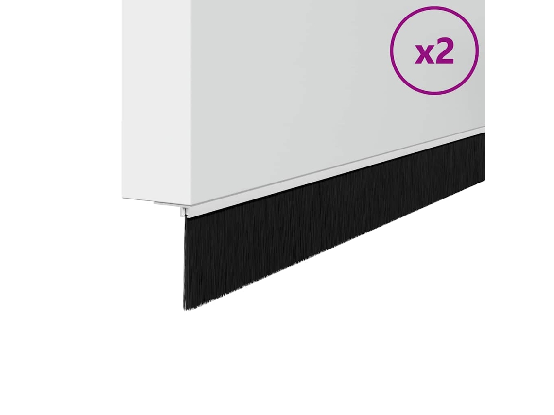 Conjunto 2 Selos Para Porta Vidaxl Branco Alumínio (100 Cm)
