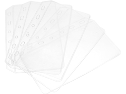 Conjunto De 5-pastas Organizadoras Mobestech Com 6-furos, Pvc Resistente, Tamanho A7, Bolsos Para Blocos De Notas, Bolso
