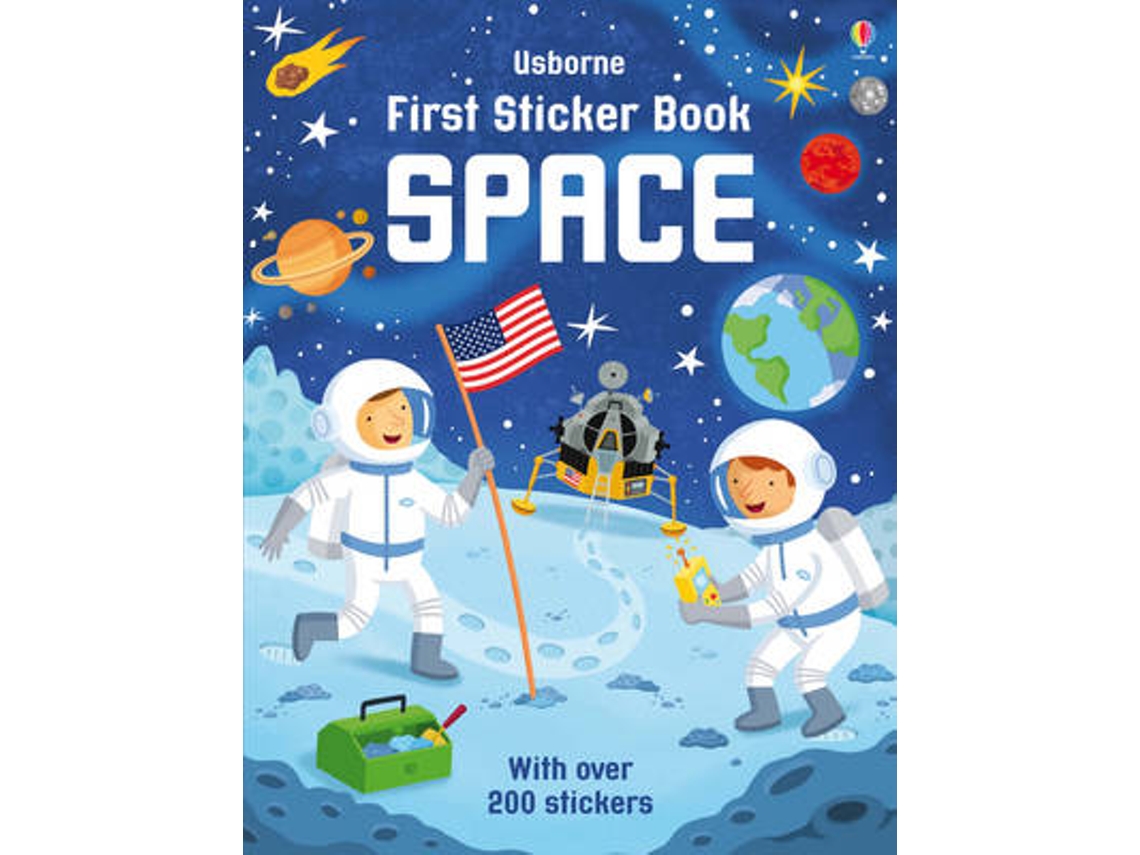 Livro First Sticker Book Space de Sam Smith (Inglês)