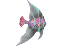 Decoração Parede Forma Peixe Ferro Pendurar Estar Ornamento Natural Áreas Externas Arte Sala GOKOCO
