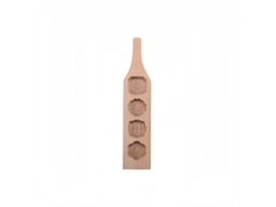 Forma Para Bolo Em Formato De Flor - Ideal Para Uso Doméstico - Fácil De Limpar - Sem Pintura Ou Cera - 35 X 7 Cm - Cor Natural Da Madeira - 1 Unidade