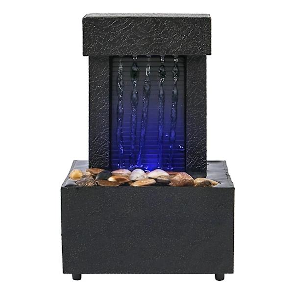 Cinto de Meditação com Iluminação Led para Mesa, Paisagem em Miniatura com Cachoeira para Ambientes Internos BRILVIBERA