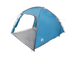 Conjunto 1 Barraca De Camping Vidaxl Azul Tafetá (370 X 230 X 185 Cm)