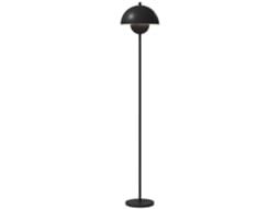 Luminária de Pé Moderna para Sala com Cúpula em Tigela,interruptor de Pé,soquete E27 Sem Lâmpada,ø30x155cm,preto BTFORUS