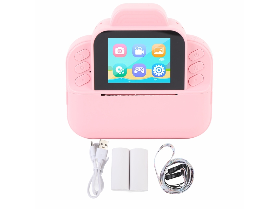 Câmera Digital Infantil Com Função De Impressão Instantânea, 48 Megapixels, Resolução Hd 1080p, Tela De 2, 4 Polegadas.