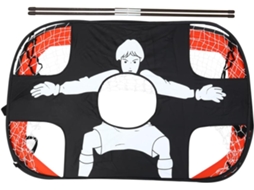 Trave De Futebol Portátil E Removível Para Meninos E Meninas Com Rede, Brinquedo Para Treinamento Ao Ar Livre, Preta.