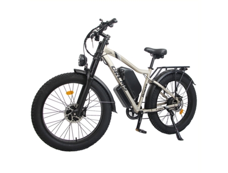 Bicicleta Elétrica Orlms Mx500 Motores Duplos 1000w Bateria 52v25ah 120km Alcance Shimano 7 Velocidades Suspensão Total Velocidade 62km/h Dourado