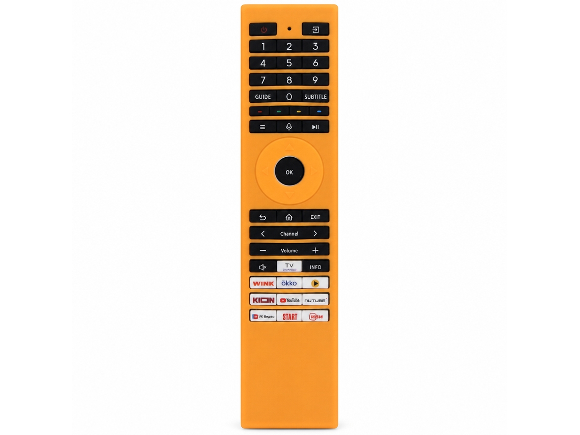 Capa De Silicone Laranja Para Comando De Tv Compatível Com Toshiba Série Ct Erf, Antipó E Antichoque_dae