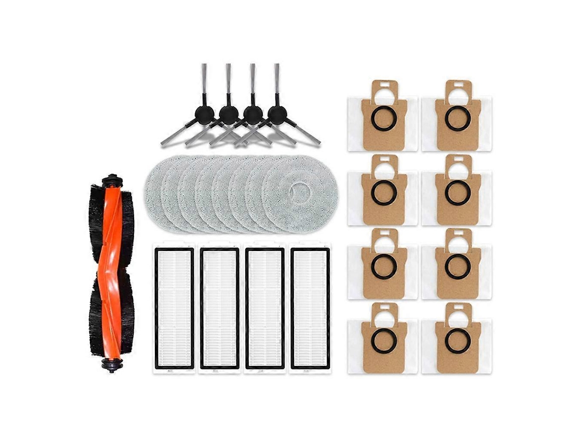 Peças De Reposição Para Aspirador Robô Xiaomi X20 Max / D109gl: Escova Lateral Principal, Filtro Hepa, Pano De Limpeza E Saco De Pó._ozo