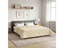 Vidaxl Duvet De Ano Inteiro Colchonete Creme 220 X 240 Cm