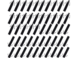 Pacote com 100 Bolsos de Veludo Preto SFUSHOS