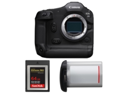 Eos R1 + 1 Sandisk 64gb Extreme Pro Cfexpress Type B + Canon Lp e19 + Ebook “20 Dicas para Fotos Que Impressionam” CANON
