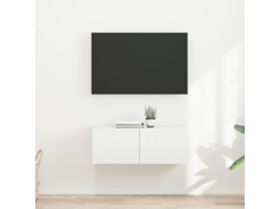 Vidaxl Armário De Tv De Parede 2 Unid. Branco Brilhante