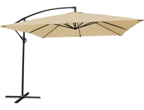 Chapéu de Sol HAPPY GARDEN Molokai (Bege - Alumínio - 270 x 270 x 250 cm)