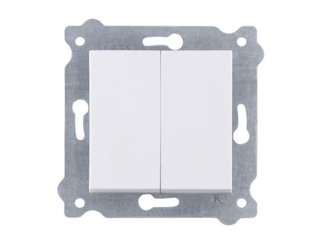 Interruptor Exen 211/01e Duplo Vai E Vem Branco Terminais A Parafuso