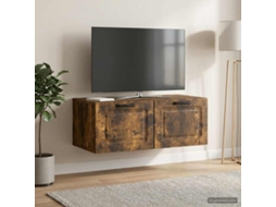 Vidaxl Gabinete De Tv De Parede Carvalho Fumado 78,5 X 41 X 30 Cm