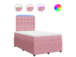 Box Spring Bed, Box Spring Beds Vidaxl Cor-de-rosa Veludo (120 X 200 Cm)