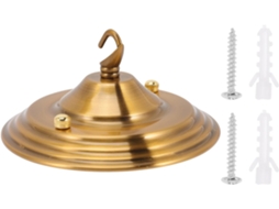 Roseta de Teto para Lustre, Acabamento em Bronze Antigo, Suporte de Suspensão Robusto e Durável. SFUSHOS