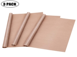 Folhas de PTFE Lurelia, 3 folhas, antiaderentes, para prensa térmica e forno.