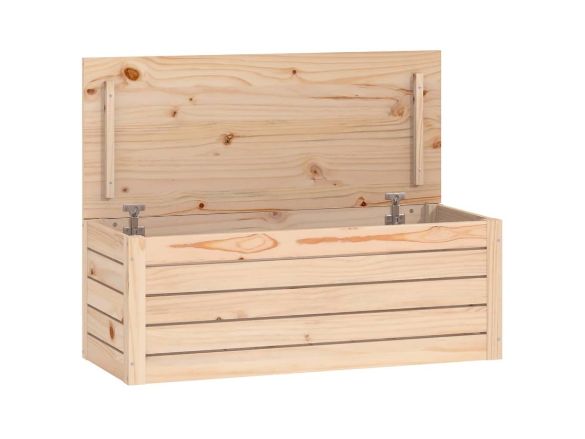Caixa de Arrumação 89x36,5x33 cm Madeira de Pinho Maciça MAISON EXCLUSIVE