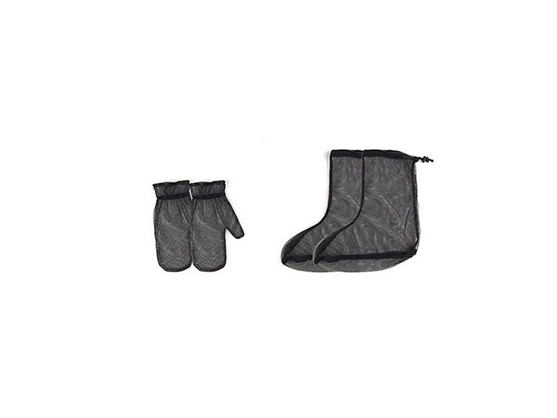 Traje De Malla Anti-mosquitos Com Capuz Calças Luvas Meias Leve Para Camping Caça Pesca Cubierta De Pie De Guante M