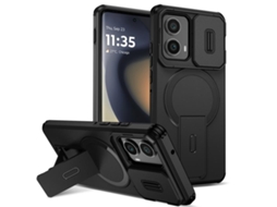 Capa Zruxe Compativel Com Motorola Edge 2024 (suporte Magsafe - Proteção Deslizante - Preta)