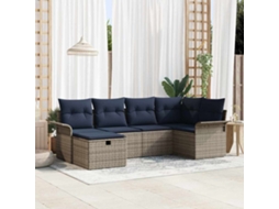 Vidaxl Conjunto De Sofá De Jardim 6 Unid. Rattan Sintético