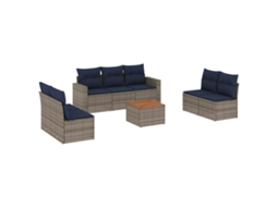 Garden Sofa Set, Garden Sofa Sets Vidaxl Cinzeto Rattan / Vime (n/a)