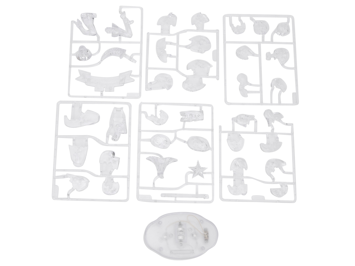 Mali quebra cabeça de Cristal com Base Iluminada Diy Montagem Brinquedo Educacional para Crianças