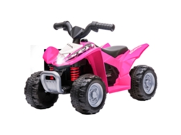 Quadriciclo Elétrico Honda Para Crianças De 18-36 Meses Infantil A Bateria 6v Com Faróis Led Buzina Velocidade De 2,8km/h E Avance 65,5x35,5x43,5cm