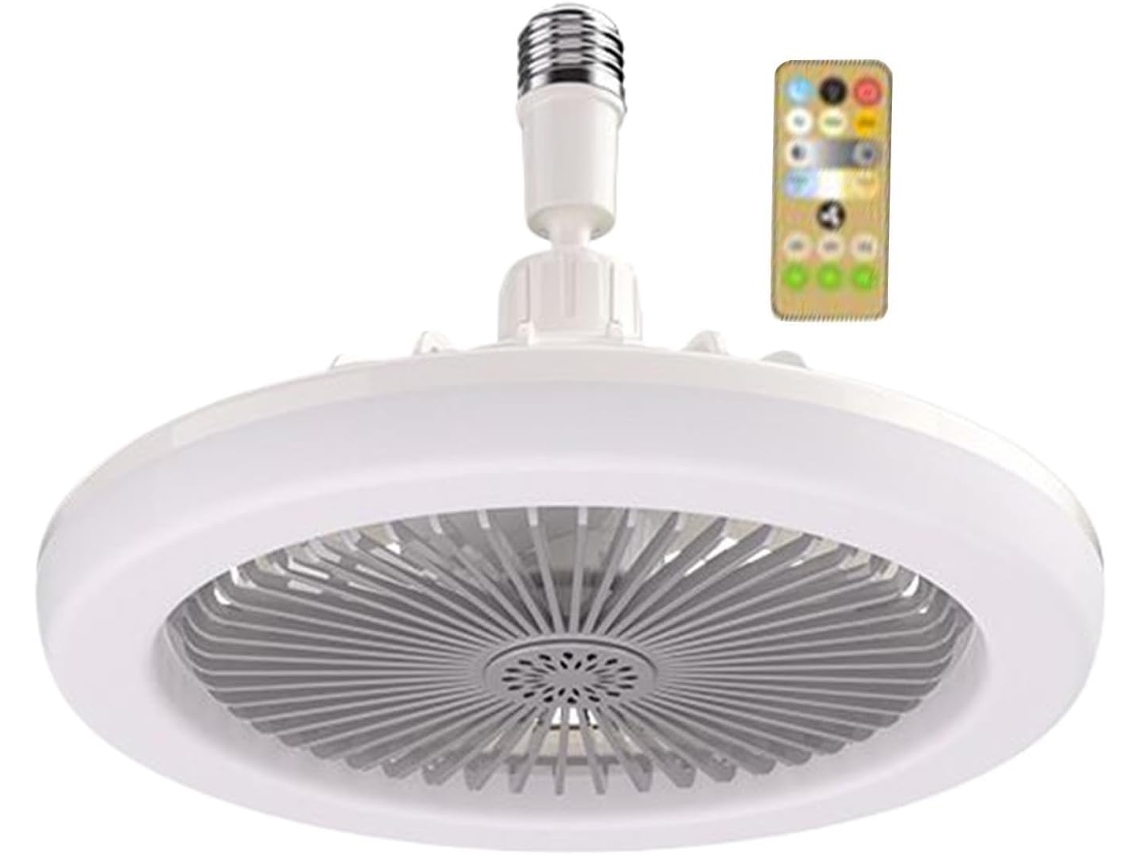 Ventilador De Teto Com Luminária E Iluminação Ajustável (3 Lâmpadas)