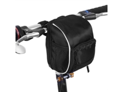 Bolsa Guidão Bicicleta Estrutura Multifuncional Frontal Liberação Rápida À Prova D'água C/ Faixa Reflexiva