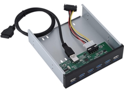 Painel Frontal Usb 2.0/3.0 De 19 Pinos Com 4 Portas 3.0 + 2 6.