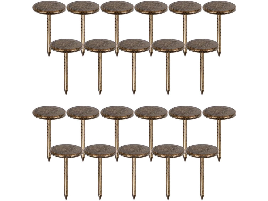 Luxshiny 150-tachinhas De Ferro Com Cabeça Chata Em Estilo Vintage Para Móveis E Madeira, Duráveis E Fáceis De Usar