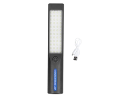 Lâmpada de trabalho 48 LEDs 1000lm USB recarregável gancho 360° base magnética portátil | S/MARCA