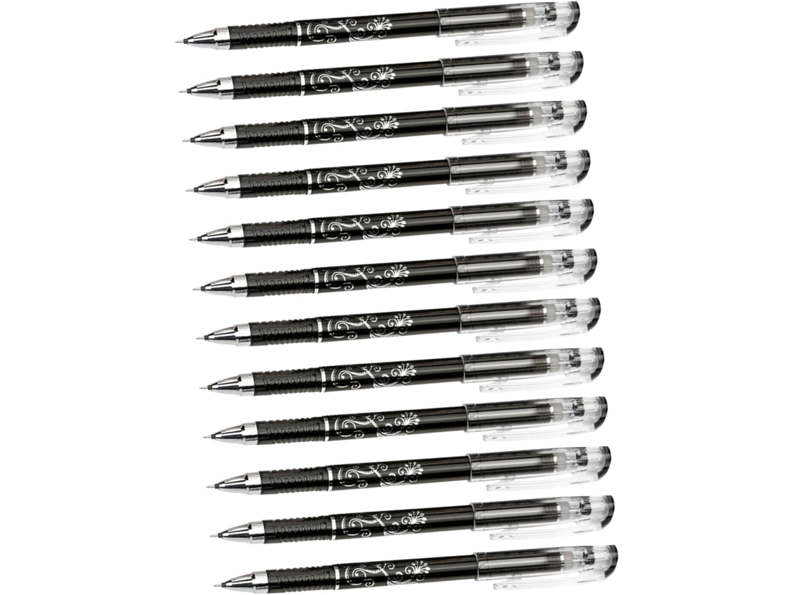Conjunto De 12 Canetas Em Gel Apagáveis Com Ponta Abs Para Escrita