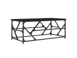 Coffee Table, Coffee Tables Vidaxl Preto Madeira Processada (100 X 50 X 40 Cm)