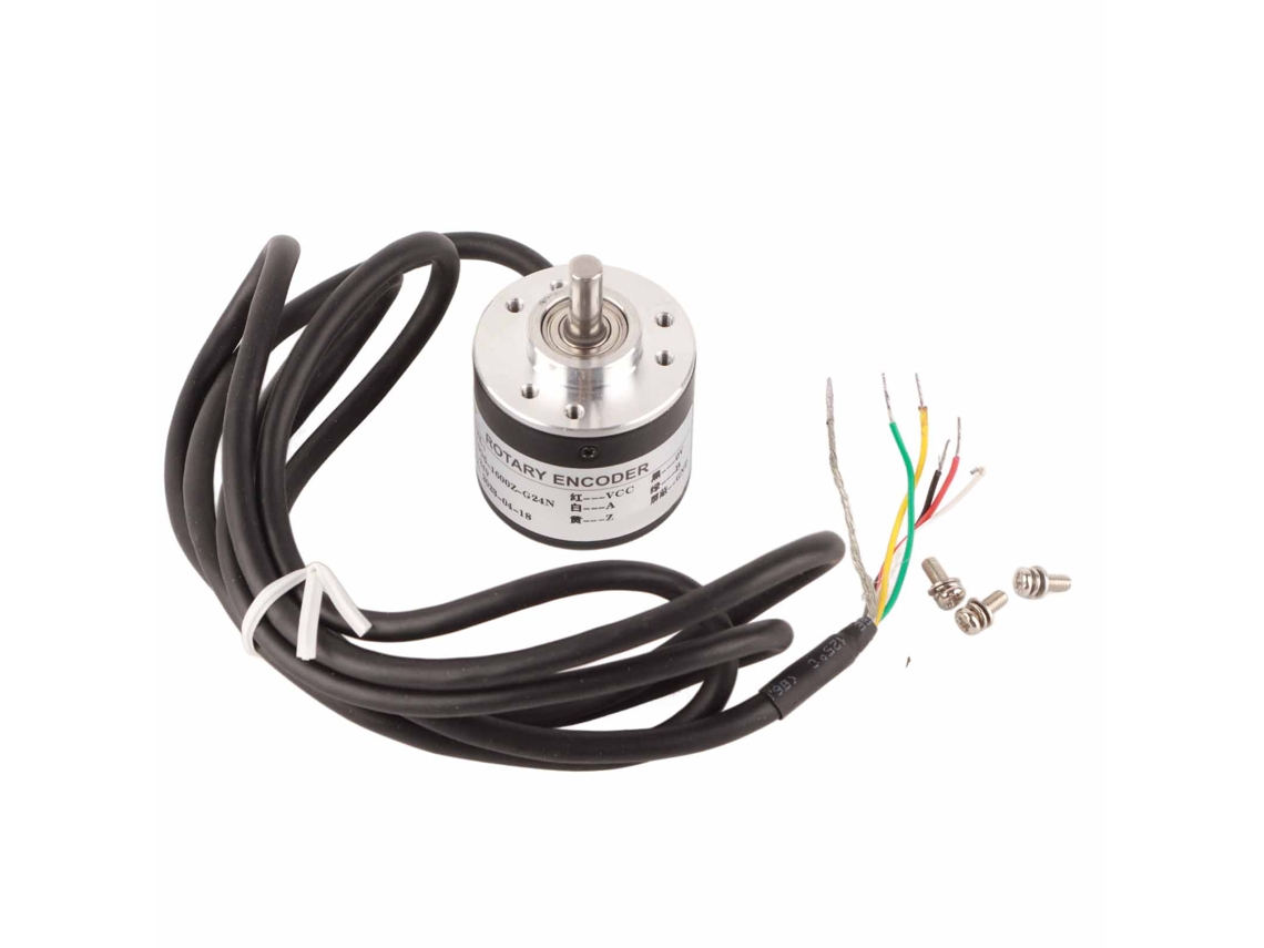 Encoder Incremental Abz 3-fase Eixo Sólido 6mm Redutor Motor Equipamento Dc5-24v Industrial