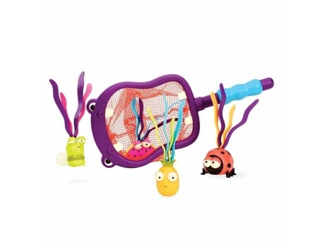 Btoys Bx1522z Brinquedo de banho com 5 peças para bebês de 6 meses ou mais, rosa