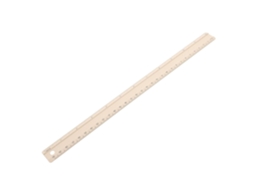 Régua de metal de 30 cm em liga de alumínio, bege, para desenho.