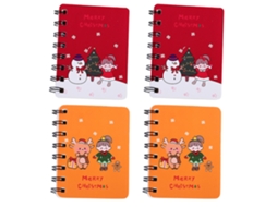 4 Unidades de Livro de Bobina de Capotamento de Natal Boneco de Neve Vermelho * 2 + Veado Amarelo * 2 AURUM