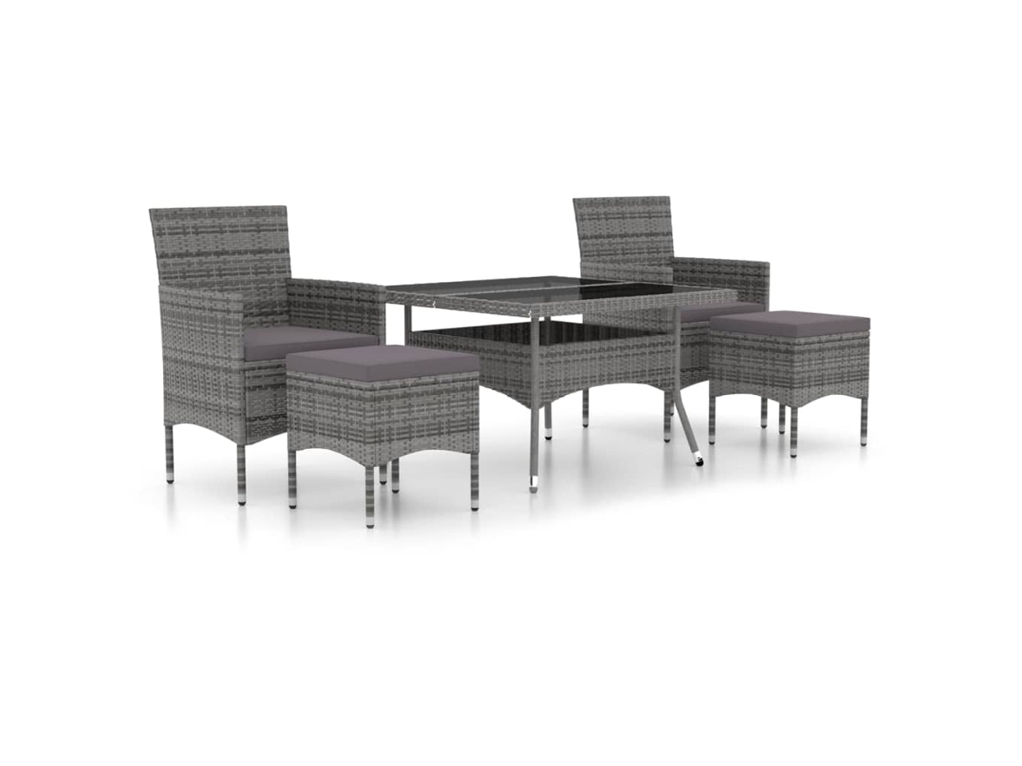 Garden Dining Set, Garden Dining Sets Vidaxl Cinzeto Rattan / Vime (120 X 120 X 75 Cm)