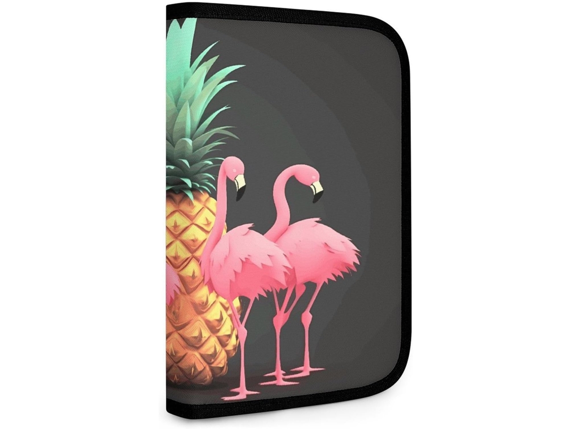Bolsa Dobrável Para Ferramentas Com Estampa De Abacaxi E Flamingo, Pequena Bolsa De Armazenamento, Organizadora De