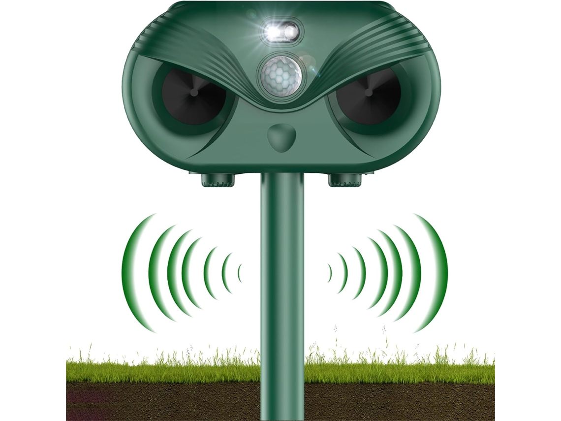 Repelente Solar Ultrassónico Ip54 Com Sensor De Movimento