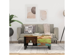 Vidaxl Mesa De Centro 80x50x40 Cm Madeira Recuperada/derivados Madeira