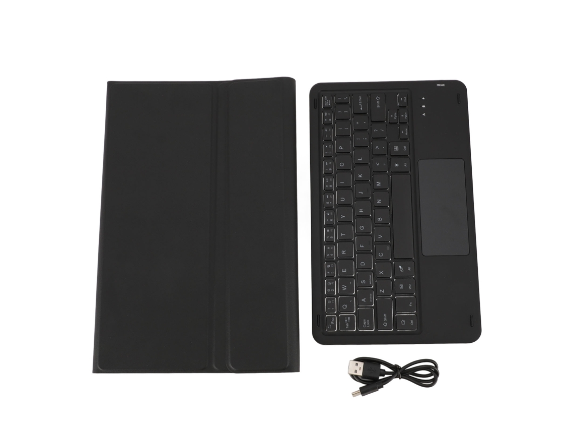 Aetheria capa Protetora com Teclado Bluetooth Detachável Retroiluminado 7 Cores para Fire Maximum 11 11.0 Polegadas com Suporte para Caneta Preta