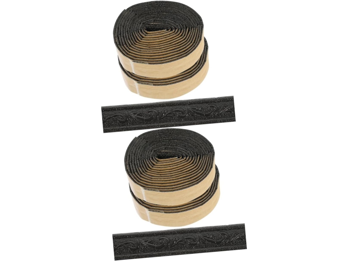 Conjunto De 4 Peças De Espuma Adesiva Flexível Para Bordas Decorativas Autoadesivas De Parede.