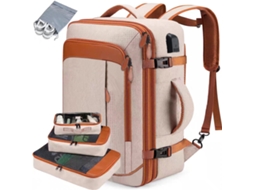 Mochila De Viagem Grande Para Cabine De Avião, Bagagem De Mão Anti-roubo, Cor Caqui.
