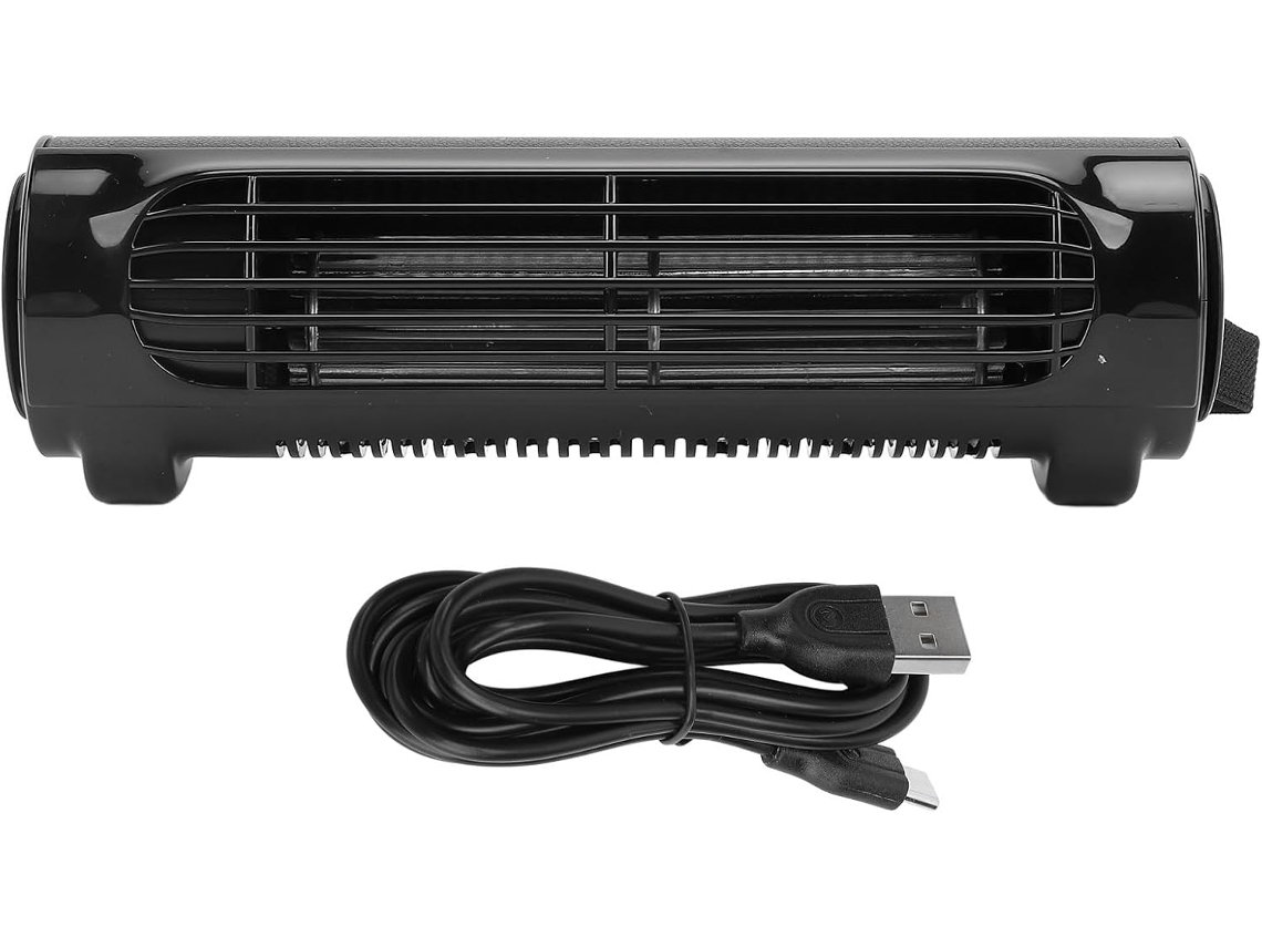 Ventilador De Resfriamento Para Teto Carro, Alimentado Por Usb, Três Velocidades, Silencioso E Portátil, Fácil