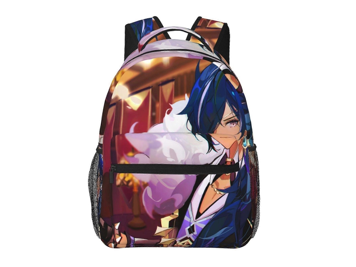 Mochila De Estudante Genshin Impact J279, Durável E Leve, Com Alça De Ombro Impermeável E Respirável. D279 Olysi Shop